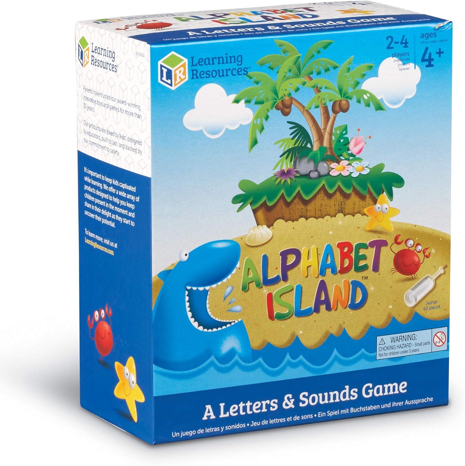 imageLearning Resources Alphabet Island a Letter ampamp Sounds Game Montessori ABC Toys Learn to Read Phonics for Toddler Writing Practice Board Game Homeschool Supplies Educational Activity