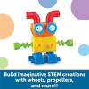 Learning Resources 1-2-3 Build It! Robot Factory, Fine Motor Toy, Robot Building Set for Unisex Children Ages 2+, Green