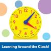 Learning Resources Big Time Learning Clock, Analog Clock, Homeschool, 12 Hour, Basic Math Development, Ages 5+(13-1/4 in)