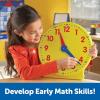 Learning Resources Big Time Learning Clock, Analog Clock, Homeschool, 12 Hour, Basic Math Development, Ages 5+(13-1/4 in)