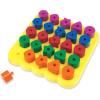 Learning Resources Stacking Shapes Pegboard, Toddler Pegboard, Stacking Pegboard Set, Fine Motor Toy, 27 Piece Set, Ages 2+