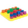 Learning Resources Stacking Shapes Pegboard, Toddler Pegboard, Stacking Pegboard Set, Fine Motor Toy, 27 Piece Set, Ages 2+
