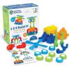 Learning Resources 1-2-3 Build It! Robot Factory, Fine Motor Toy, Robot Building Set for Unisex Children Ages 2+, Green