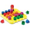 Learning Resources Stacking Shapes Pegboard, Toddler Pegboard, Stacking Pegboard Set, Fine Motor Toy, 27 Piece Set, Ages 2+