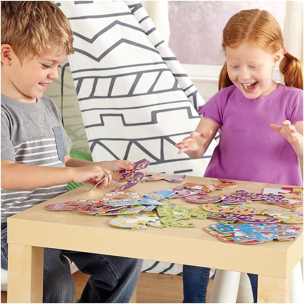 imageLearning Resources Number Puzzle Cards Early Number Recognition Toddler Puzzle 20 SelfCorrecting Puzzles 40 Pieces Ages 3