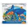 Learning Resources Jumbo Dinosaur Floor Puzzle – 20 Safe Foam Pieces, Ages 3+ Puzzles for Toddlers, Preschool Learning Puzzles, Dinosaur Toys, Dinosaurs for Toddlers(Triceratops)