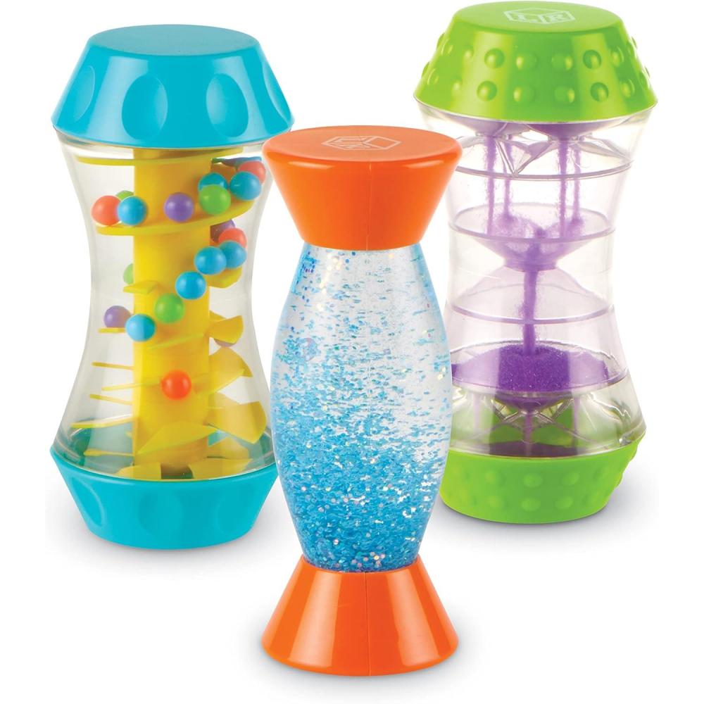 imageLearning Resources Sensory Trio Fidget Tubes Bottles For Toddler Kids Travel Essentials Toys Fine Motor Skills Gifts Calm Down Corner Supplies Bin Activities