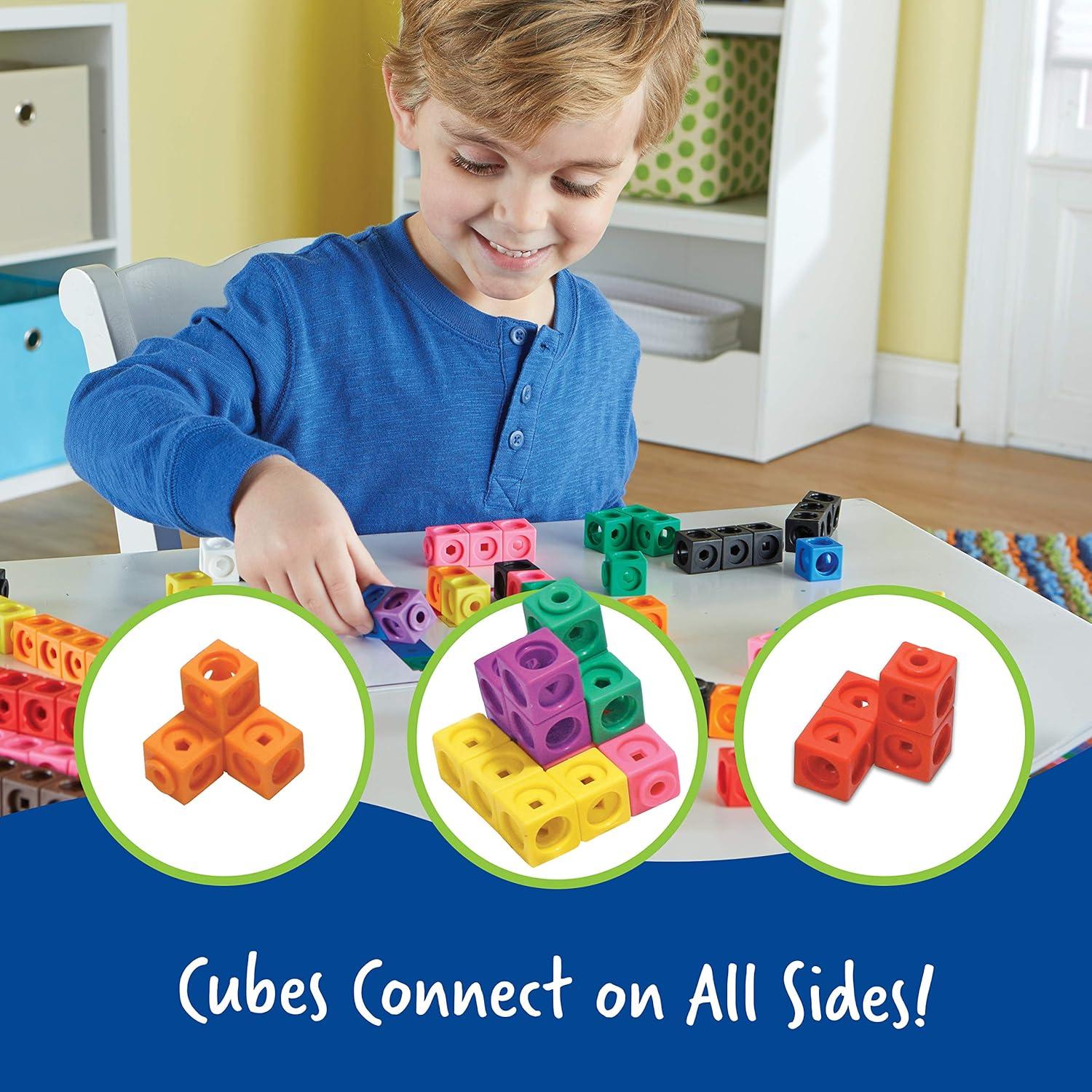 imageLearning Resources Brights Base Ten Classroom Set 2025 Students 823 Piece Set Ages 6Set Mathlink Cubes