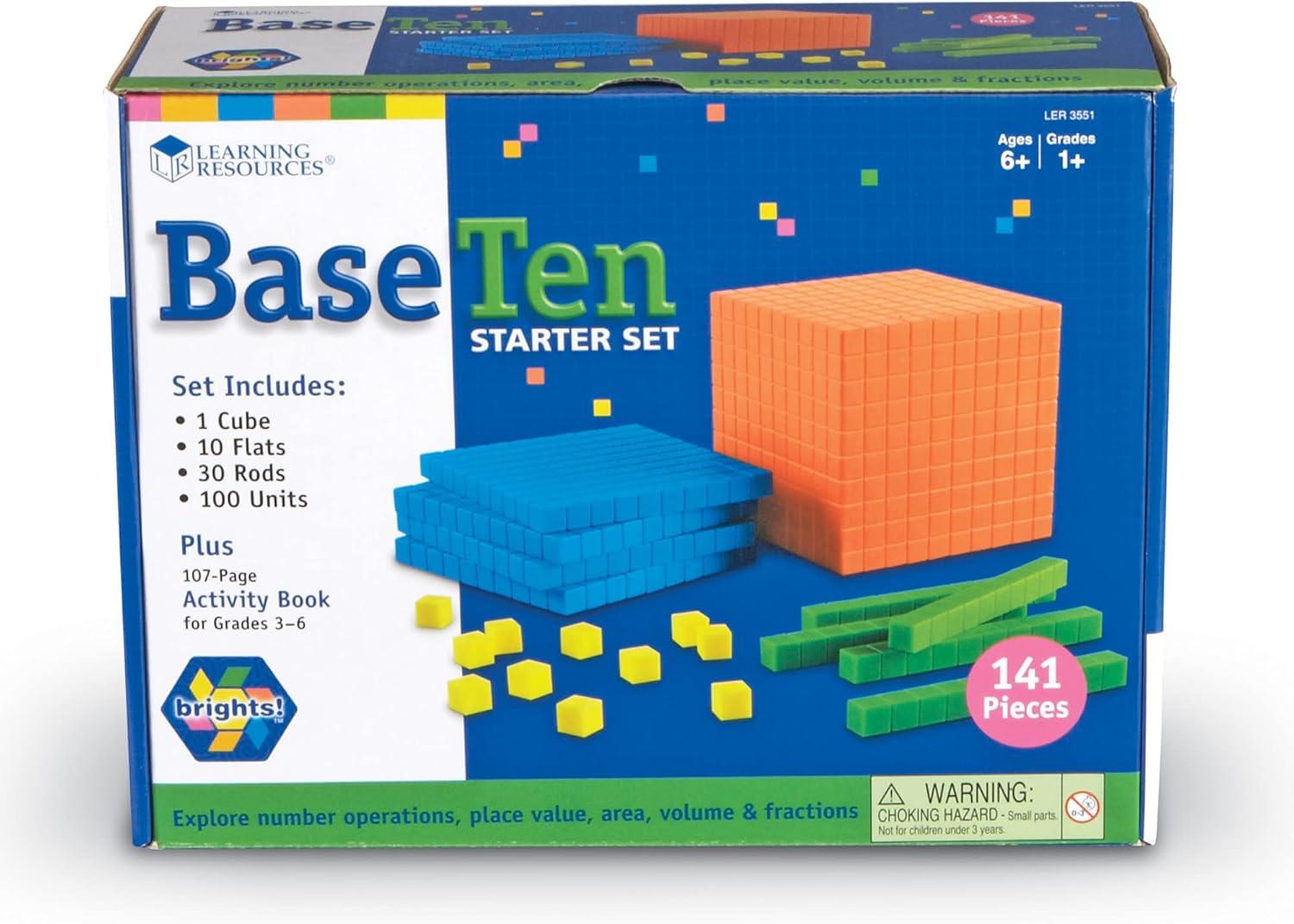 imageLearning Resources Brights Base Ten Classroom Set 2025 Students 823 Piece Set Ages 6Set