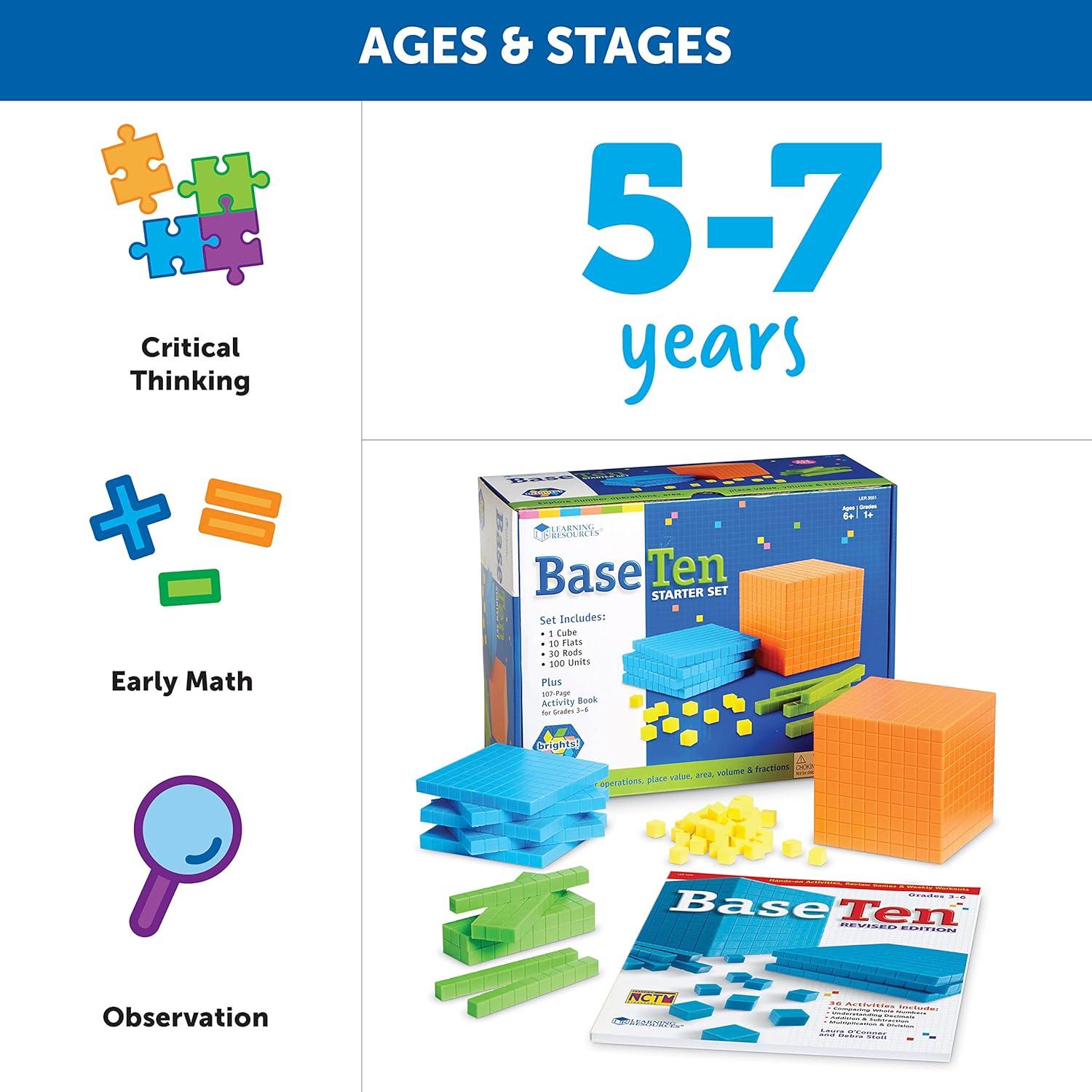 imageLearning Resources Brights Base Ten Classroom Set 2025 Students 823 Piece Set Ages 6Set