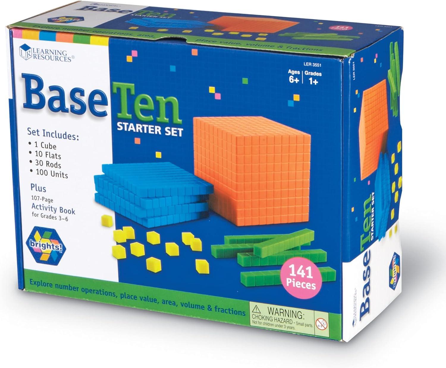 imageLearning Resources Brights Base Ten Classroom Set 2025 Students 823 Piece Set Ages 6Set