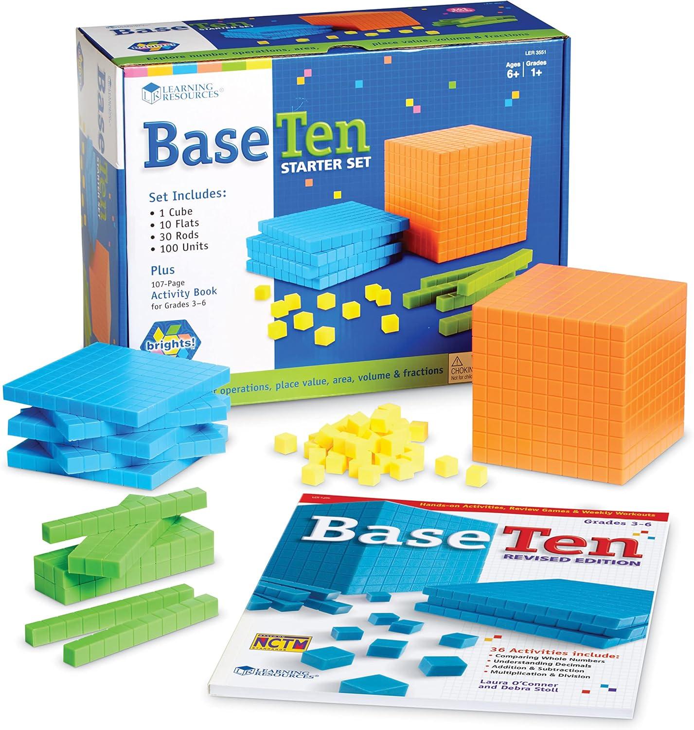 imageLearning Resources Brights Base Ten Classroom Set 2025 Students 823 Piece Set Ages 6Set