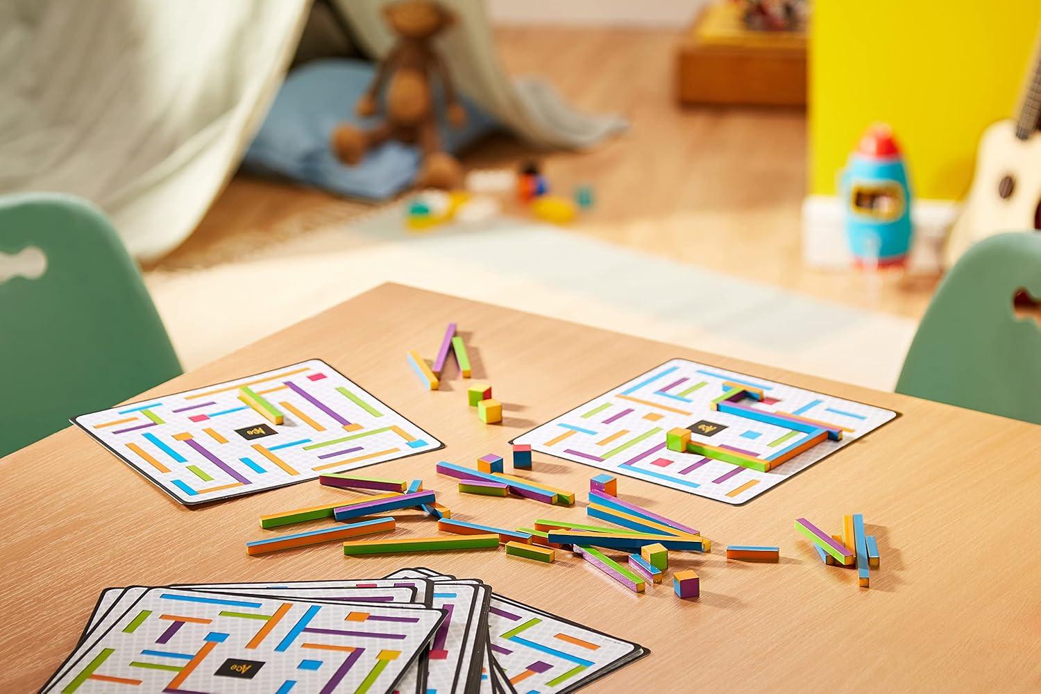 imageLearning Resources iTrax Critical Thinking Game 69 Pieces Ages 6 Brainteaser Games for Kids Develops Critical Thinking Skills Board Games