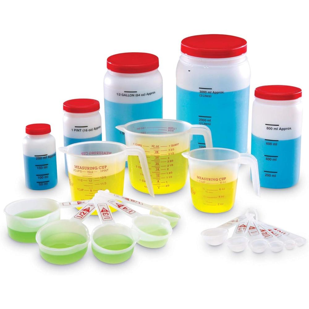 imageLearning Resources Classroom Liquid Measuring Set 19 Pieces Ages 5 Science Exploration for Kids Experiments for Kids Classroom Science Supplies