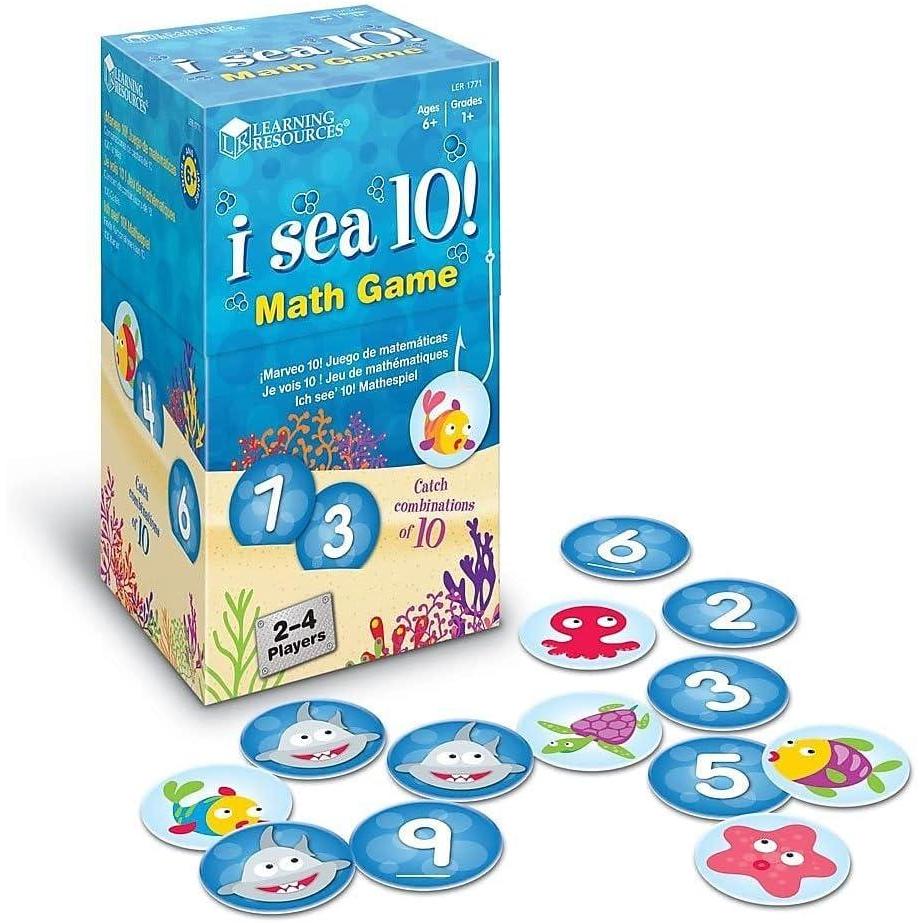 imageLearning Resources I Sea 10 Game Math Games Addition and Subtraction Homeschool ampamp Classroom Math Games Educational Includes 100 Cards Ages 6