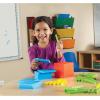 Learning Resources Brights Base Ten Classroom Set, 20-25 Students, 823 Piece Set, Ages 6+(Set + Mathlink Cubes)