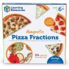 Learning Resources Magnetic Pizza Fractions, Fraction Games for Kids, 24 Pieces, Ages 6+