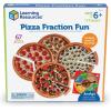 Learning Resources Pizza Fraction Fun Game, 13 Fraction Pizzas, 67 Piece Game, Ages 6+(Fun Game)