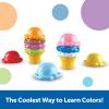 Learning Resources Smart Snacks Rainbow Color Cones – 12 Pieces, Ages 18+ months Toddler Pretend Play Toys, Fine Motor Skills Toys, Preschool Learning Toys(Cones)
