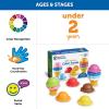 Learning Resources Smart Snacks Rainbow Color Cones – 12 Pieces, Ages 18+ months Toddler Pretend Play Toys, Fine Motor Skills Toys, Preschool Learning Toys(Cones)