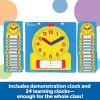 Learning Resources Write & Wipe Clocks Classroom Set – 25 Pieces, Ages 6+ Laminated Dry-Erase, Teaching Aids, Teacher Supplies, Learning Time,Back to School Supplies(Set)