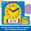 Learning Resources Write & Wipe Clocks Classroom Set – 25 Pieces, Ages 6+ Laminated Dry-Erase, Teaching Aids, Teacher Supplies, Learning Time,Back to School Supplies(Set)