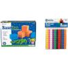 Learning Resources Brights Base Ten Classroom Set, 20-25 Students, 823 Piece Set, Ages 6+(Set + Mathlink Cubes)