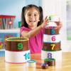 Learning Resources Stack and Count Layer Cake – 10 Pieces, Ages 18+ Months Toddler Learning Toys, Early Stacking and Counting Skills for Toddlers