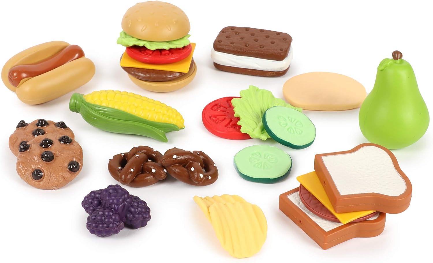 imageLearning Resources New Sprouts Complete Play Food Set 50 Pieces Ages 2 Toddler Play Food Kitchen Play Food Play Food Sets for Kids