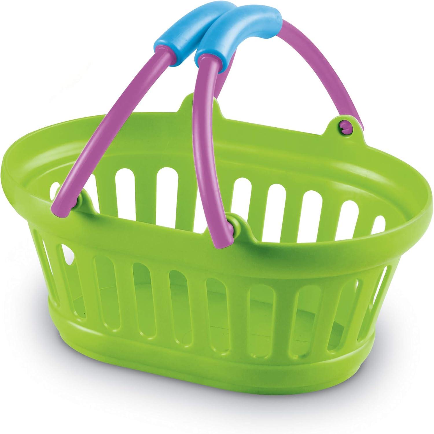 imageLearning Resources New Sprouts Stack of Baskets 4 Pieces Ages 18 mos Toddler Pretend Play Toys Play Grocery Basket Perfect for Easter Baskets