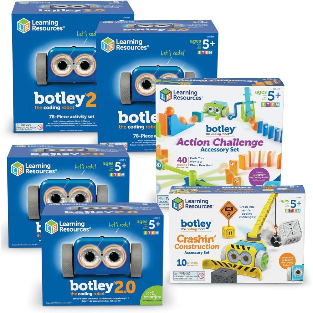 imageLearning Resources Botley 20 The Coding Robot Classroom Set STEM ScreenFree Coding Activities Ages 5