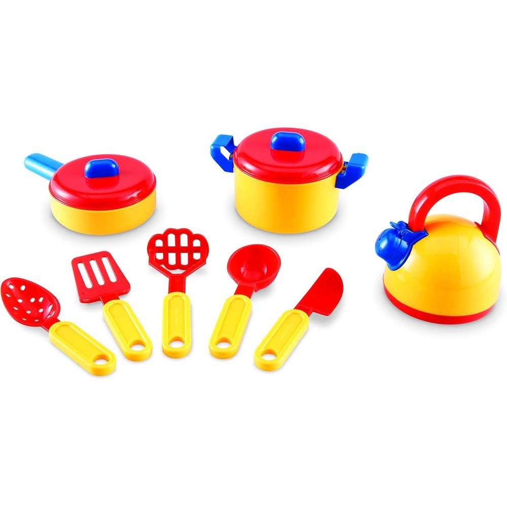 imageLearning Resources Pretend ampamp Play Cooking Set  10 Pieces Ages 3 Pretend Play Food for Toddlers Preschool Learning Toys Kitchen Play Toys for Kids