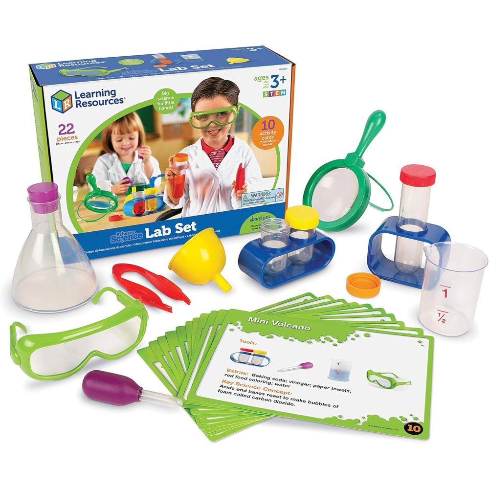 imageLearning Resources Primary Science Lab Activity Set  Experiments for Kids Chemistry Toy Pretend Play STEM Projects Classroom Must Haves Teacher Supplies Montessori Gifts for Boys and GirlsMulti
