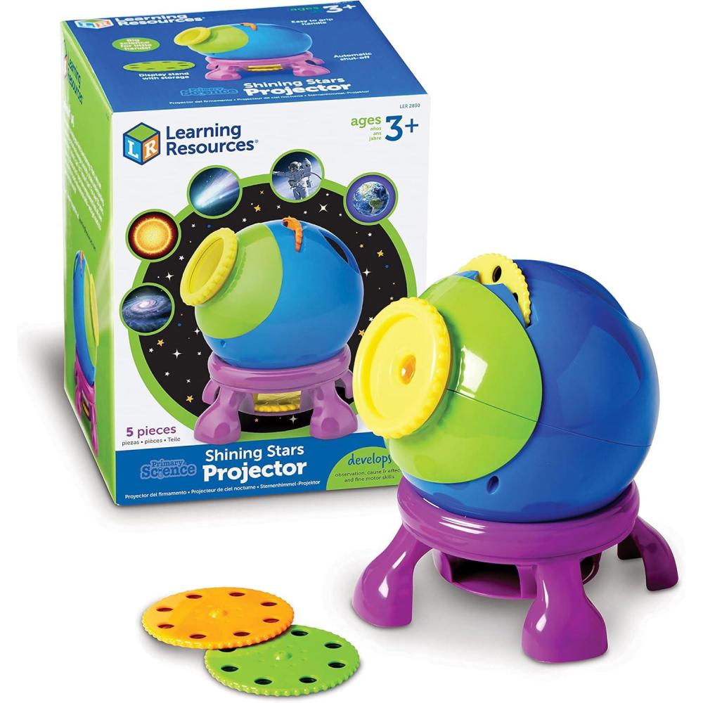 imageLearning Resources Shining Stars Projector 5 Piece Set Ages 3 Solar System Space Projector for Kids Planets Toys STEM7 inches