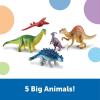 Learning Resources Jumbo Dinosaurs I Mommas and Babies I T-Rex, Stegosaurus, and Brachiosaurus, 6 Animals, multi-color(Expanded Dinosaur Set)