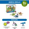 Learning Resources Jumbo Dinosaurs I Mommas and Babies I T-Rex, Stegosaurus, and Brachiosaurus, 6 Animals, multi-color(Expanded Dinosaur Set)