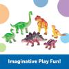 Learning Resources Jumbo Dinosaurs I Mommas and Babies I T-Rex, Stegosaurus, and Brachiosaurus, 6 Animals, multi-color(Momma Dinos & Babies)