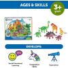 Learning Resources Jumbo Dinosaurs I Mommas and Babies I T-Rex, Stegosaurus, and Brachiosaurus, 6 Animals, multi-color(Momma Dinos & Babies)