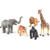 Learning Resources Jumbo Jungle Animals, Animal Toys for Kids, Safari Animals, 5 Pieces, Ages 18 months+(Jungle Animals)