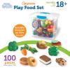 Learning Resources New Sprouts Classroom Play Food Set – Play Food for Toddlers, Toddler Learning Toys , Ages 18 Months +, 100 Pieces,(Play Food Set)