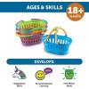 Learning Resources New Sprouts Stack of Baskets – 4 Pieces, Ages 18 mos+ Toddler Pretend Play Toys, Play Grocery Basket, Perfect for Easter Baskets