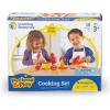 Learning Resources Pretend & Play Cooking Set – 10 Pieces, Ages 3+ Pretend Play Food for Toddlers, Preschool Learning Toys, Kitchen Play Toys for Kids
