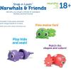 Learning Resources Snap-n-Learn Narwhals & Friends, 15 Pieces, Ages 18 Months+, baby toddler toys, preschool learning activities, educational toys, color and shape recognition, fine motor skills