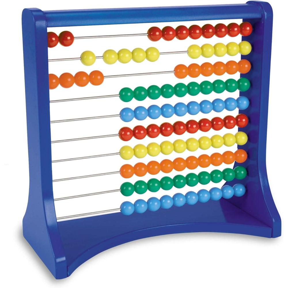 imageLearning Resources TenRow Abacus Early Math Skills AdditionSubtraction Abacus Abacus for Kids Math Toys Ages 5