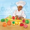 Learning Resources Pretend & Play Fruit, Cutting Fruits and Veggies Toy, Kids Play Food, Plastic Fruit & Veggies, Kitchen Toy, Ages 3+