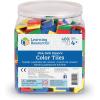 Learning Resources Square Color Tiles, Counting, Sorting Toy, Set of 400 in 6 Colors, Ages 4+