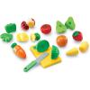 Learning Resources Pretend & Play Fruit, Cutting Fruits and Veggies Toy, Kids Play Food, Plastic Fruit & Veggies, Kitchen Toy, Ages 3+