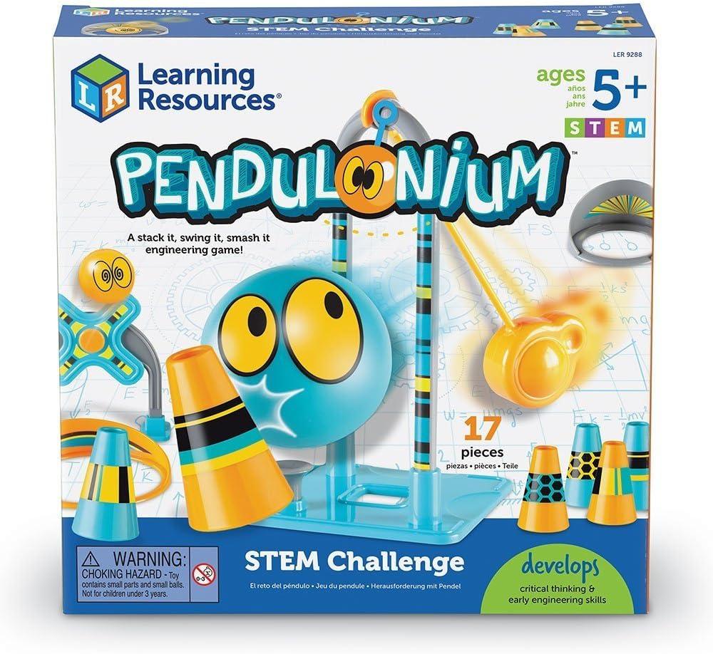 imageLearning Resources Pendulonium STEM Challenge Kids Pendulum Game 16 Pieces Ages 5