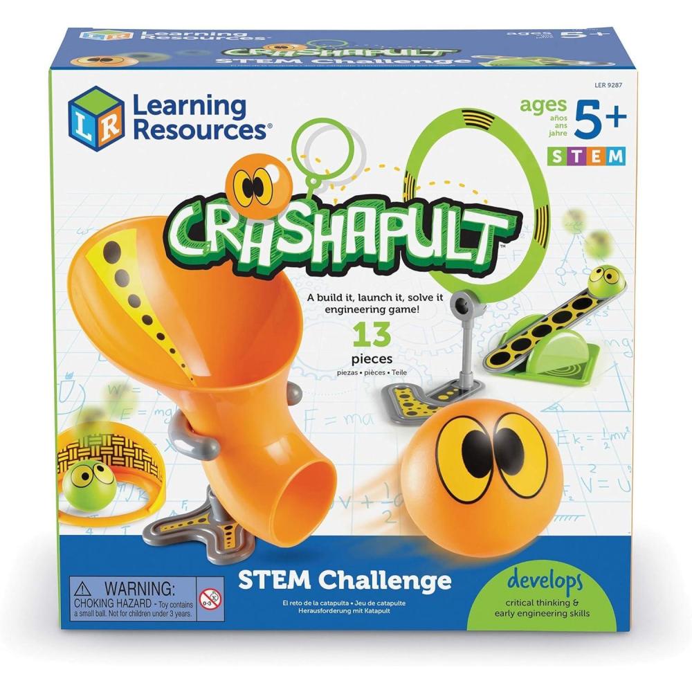 imageLearning Resources Crashapult STEM Challenge STEM Catapult Game 13 Pieces Ages 5