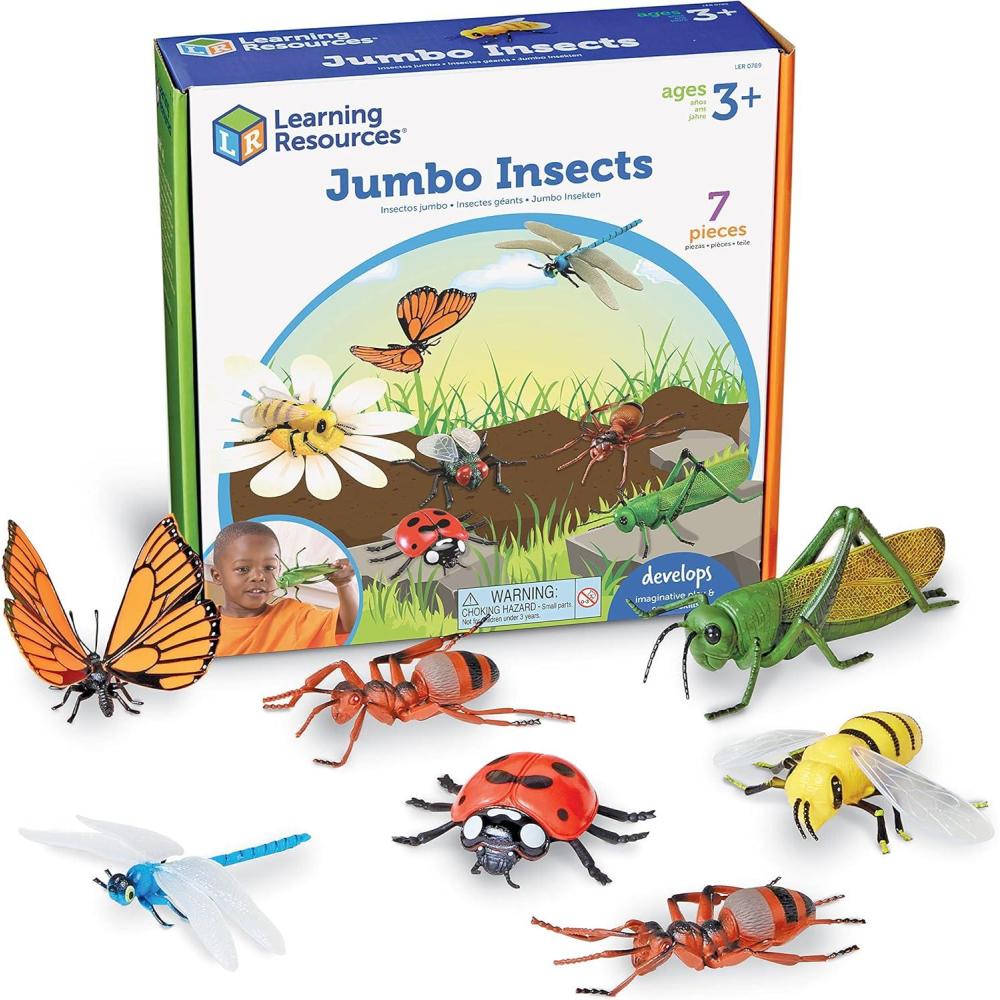 imageLearning Resources Jumbo Insects Animal Toys for Kids Toddler Preschool Science Fine Motor Skills Gifts for Boys and Girls Ages 3Modern